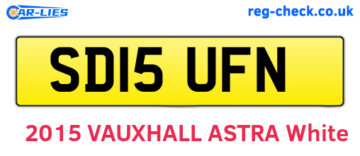 SD15UFN are the vehicle registration plates.