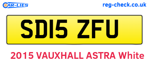 SD15ZFU are the vehicle registration plates.