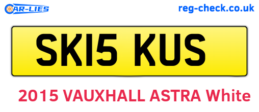 SK15KUS are the vehicle registration plates.