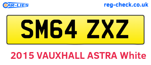 SM64ZXZ are the vehicle registration plates.