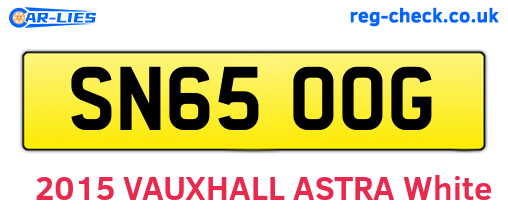SN65OOG are the vehicle registration plates.