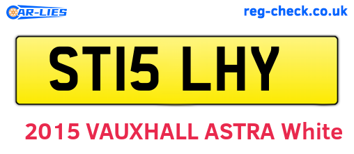ST15LHY are the vehicle registration plates.