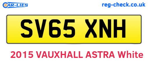 SV65XNH are the vehicle registration plates.