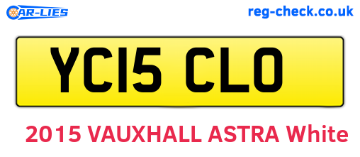 YC15CLO are the vehicle registration plates.