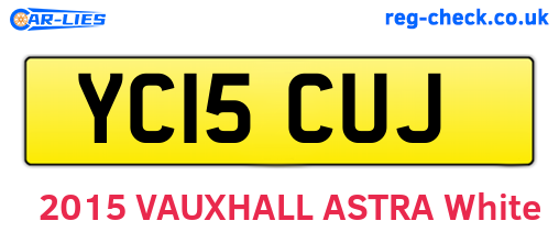 YC15CUJ are the vehicle registration plates.