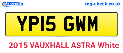 YP15GWM are the vehicle registration plates.