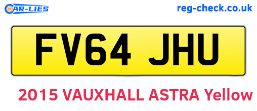 FV64JHU are the vehicle registration plates.