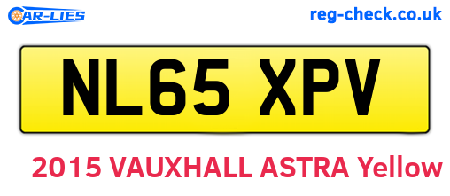 NL65XPV are the vehicle registration plates.