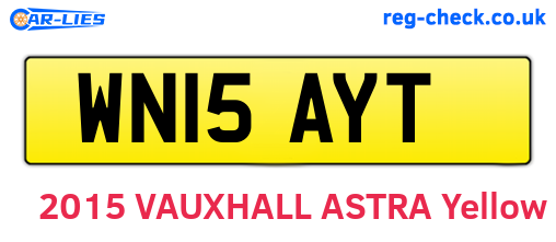 WN15AYT are the vehicle registration plates.