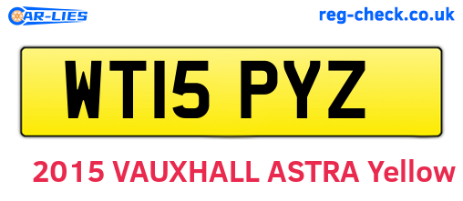 WT15PYZ are the vehicle registration plates.