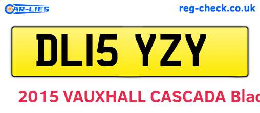 DL15YZY are the vehicle registration plates.