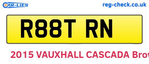 R88TRN are the vehicle registration plates.