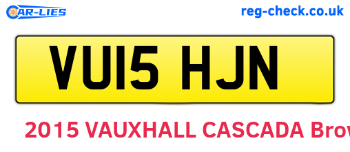 VU15HJN are the vehicle registration plates.