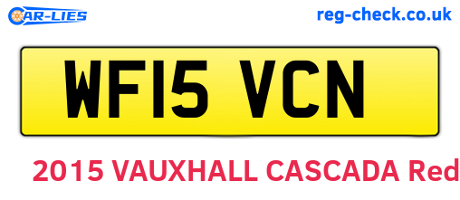 WF15VCN are the vehicle registration plates.