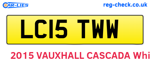 LC15TWW are the vehicle registration plates.