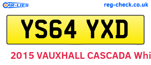 YS64YXD are the vehicle registration plates.
