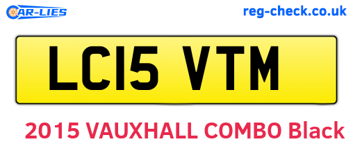 LC15VTM are the vehicle registration plates.