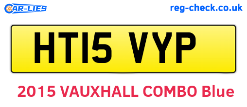 HT15VYP are the vehicle registration plates.