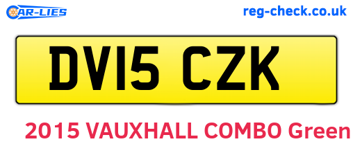DV15CZK are the vehicle registration plates.
