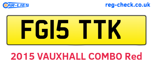 FG15TTK are the vehicle registration plates.