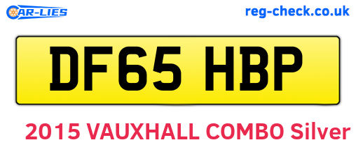 DF65HBP are the vehicle registration plates.