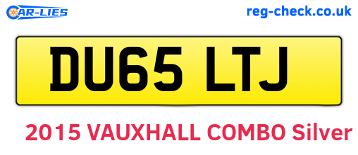DU65LTJ are the vehicle registration plates.