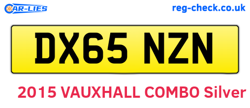 DX65NZN are the vehicle registration plates.