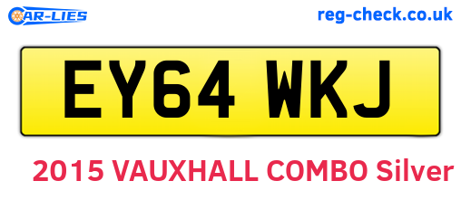 EY64WKJ are the vehicle registration plates.