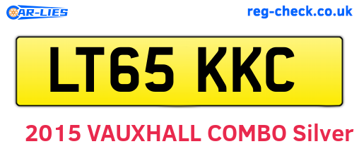 LT65KKC are the vehicle registration plates.