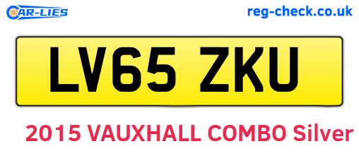 LV65ZKU are the vehicle registration plates.