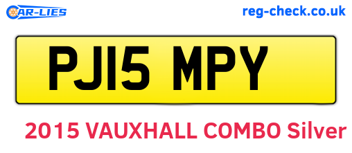 PJ15MPY are the vehicle registration plates.