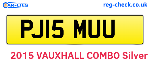 PJ15MUU are the vehicle registration plates.