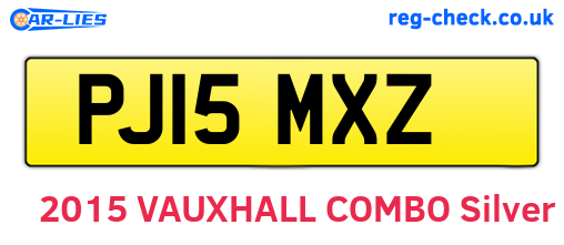 PJ15MXZ are the vehicle registration plates.
