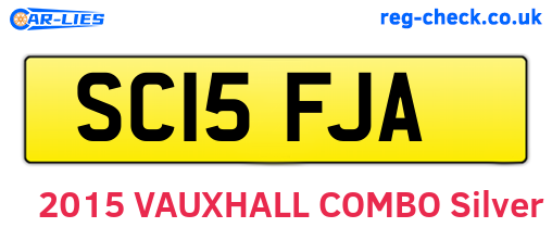 SC15FJA are the vehicle registration plates.