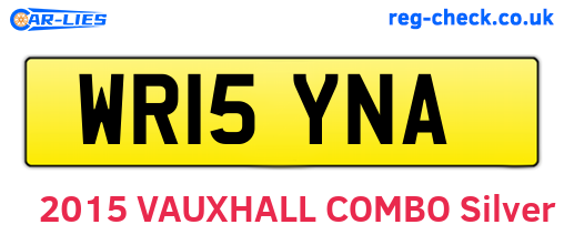 WR15YNA are the vehicle registration plates.