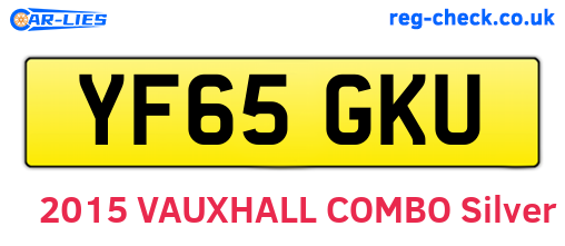 YF65GKU are the vehicle registration plates.