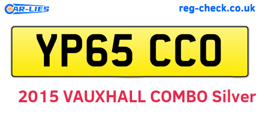 YP65CCO are the vehicle registration plates.