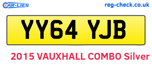 YY64YJB are the vehicle registration plates.