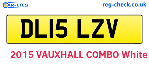 DL15LZV are the vehicle registration plates.