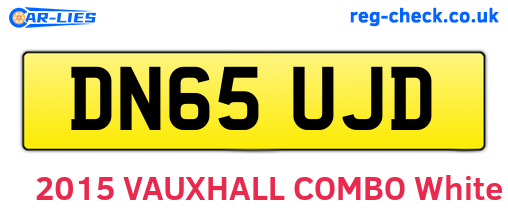 DN65UJD are the vehicle registration plates.