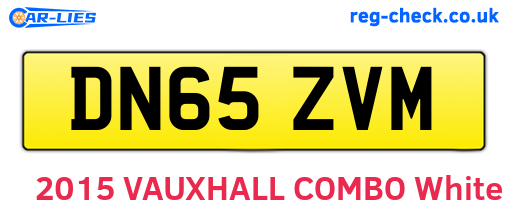 DN65ZVM are the vehicle registration plates.