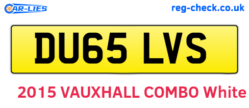DU65LVS are the vehicle registration plates.