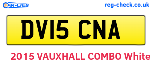 DV15CNA are the vehicle registration plates.