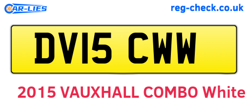 DV15CWW are the vehicle registration plates.