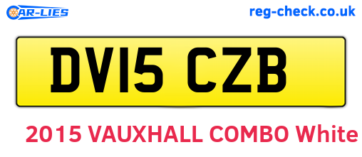 DV15CZB are the vehicle registration plates.