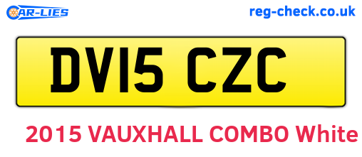 DV15CZC are the vehicle registration plates.