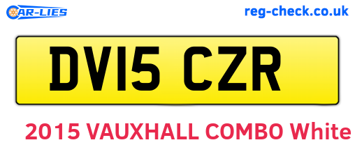 DV15CZR are the vehicle registration plates.