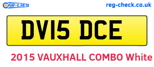 DV15DCE are the vehicle registration plates.