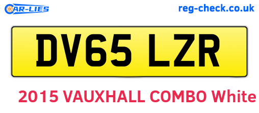 DV65LZR are the vehicle registration plates.