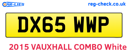 DX65WWP are the vehicle registration plates.